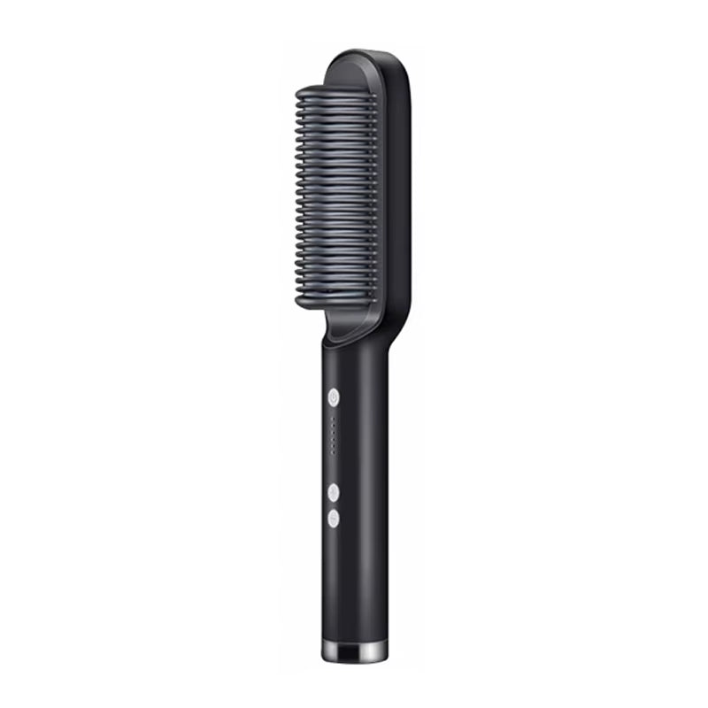 Hair Straightener Ceramic Hot Comb 2 in 1 Electric Straighten Hair Brush Negative Ion Fast Heating Styling Tool ﻿